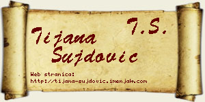 Tijana Šujdović vizit kartica